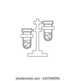 chemical, test, tubes icon. Element of genetics and bioenginnering for mobile concept and web apps icon. Outline, thin line icon for website design and development, app development