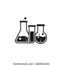 Chemical test tubes icons, vector 
Illustration