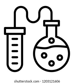 Chemical test tubes for lab experiments 