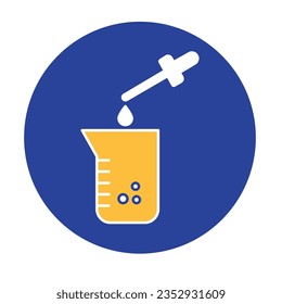  Icono de vector de prueba química que puede fácilmente modificar o editar

