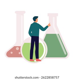 Chemical test Vector illustration which can easily modify or edit which can easily modify or edit

