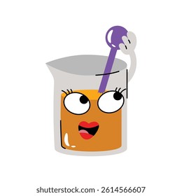 Chemical test vector Sticker. Eps 10 file