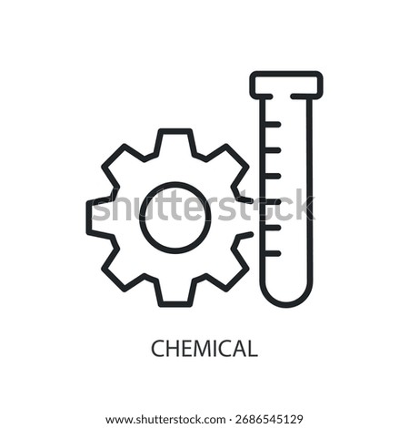 Chemical thin line vector icons.
