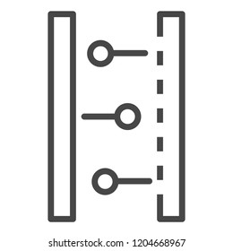 Chemical tool icon. Outline chemical tool vector icon for web design isolated on white background