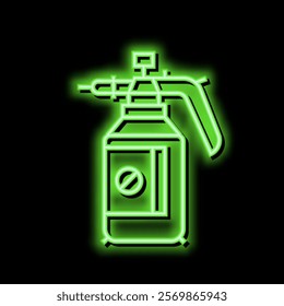 chemical treatment gardening neon light sign vector. chemical treatment gardening illustration