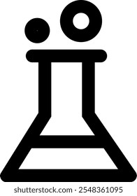 chemical tube icon for graphic design