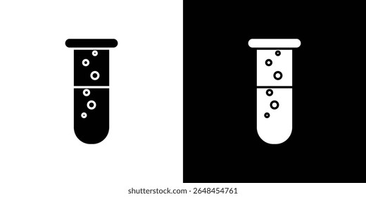 Chemical Tube icon symbol collection. Flat vector stock illustration.