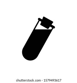 Chemical tube icon in trendy flat style isolated on white background. Symbol for your web site design, logo, app, UI. Vector illustration, EPS