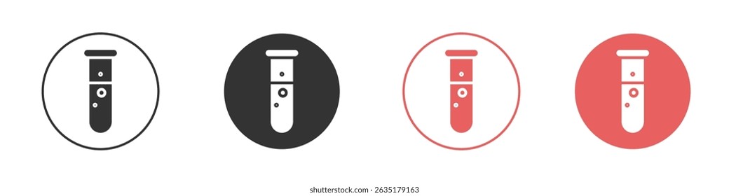 Chemical Tube icon vector design template simple and clean style
