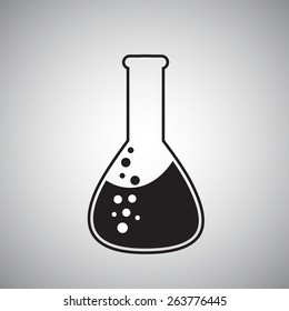 Chemical tube. Icon. Vector illustration 4