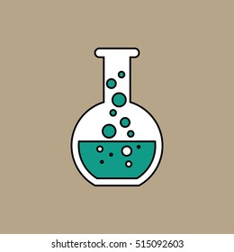 Chemical tube. Vector illustration