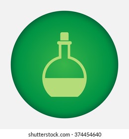Chemical tubes vector icon 