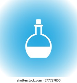 Chemical tubes vector icon 