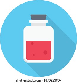 chemical vector flat colour icon