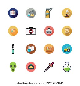chemical vector icon set