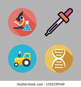 chemical vector icon set