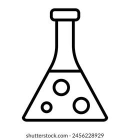 Diseño de iconos de línea de Vector químico