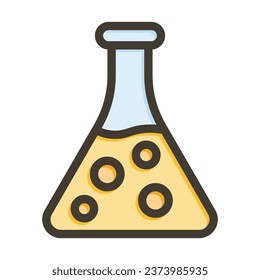 Chemical Vector Thick Line Filled Colors Icon For Personal And Commercial Use.
