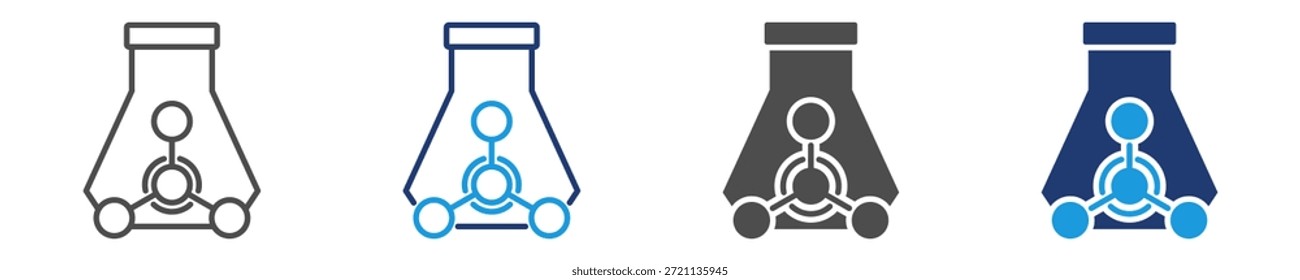 Icono de guerra química hoja de estilo múltiple