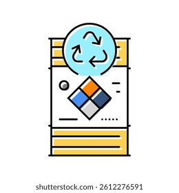 chemical waste management color icon vector. chemical waste management sign. isolated symbol illustration