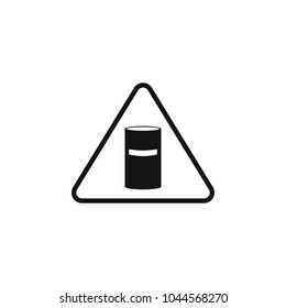 chemical waste sign icon. Element of danger signs icon. Premium quality graphic design icon. Signs and symbols collection icon for websites, web design, mobile app on white background