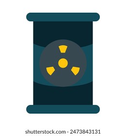 Icono plano de Vector de residuos químicos Diseño