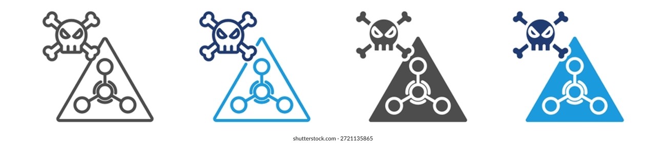 Icono de arma química Hoja de estilo múltiple