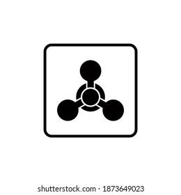Icono de arma química y gráficos vectores