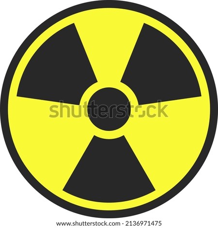 Chemical weapons. A sign of danger. Vector image isolated on a white background.