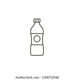 Chemicals, cleaning bottles vector icon. Simple element illustration from UI concept.  on white background