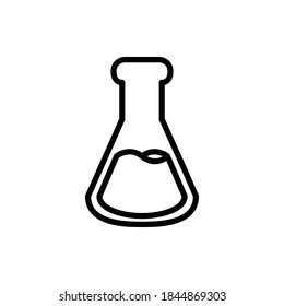 Chemicals icon vector outline style.