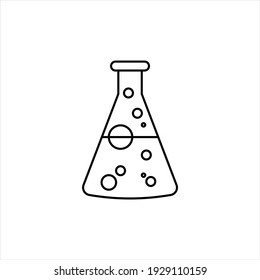 Chemische Laboratorien Symbol Vektorgrafik.  Flaches Design, Vektorgrafik. 