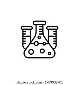 Chemicals Reaction icon in vector. Logotype
