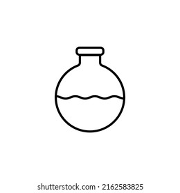 chemicals reaction outline icon. Element of enviroment protection icon with name for mobile concept and web apps. Thin line chemicals reaction icon can be used for web and mobile on white background
