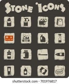 chemicals store vector icons for web and user interface design