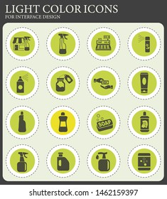 chemicals store web icons for user interface design