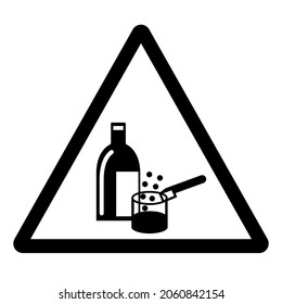 Chemicals In Use Symbol Sign, Vector Illustration, Isolate On White Background Label .EPS10