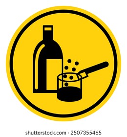 Chemicals In Use Symbol Sign, Vector Illustration, Isolate On White Background Label.EPS10