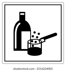 Chemicals In Use Symbol Sign, Vector Illustration, Isolate On White Background Label .EPS10