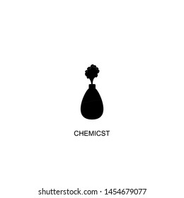 chemicst icon vector black design