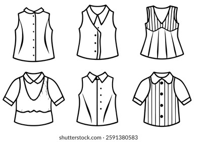 Chemise line art illustration in vintage aesthetic style