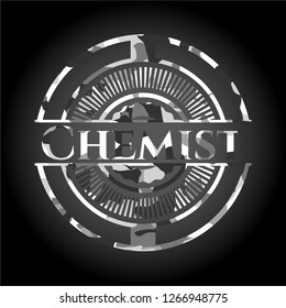 Chemist grey camouflaged emblem