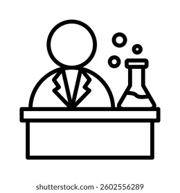 Chemist Icon Element for Design