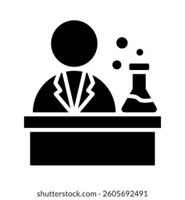 Chemist Icon Element for Design