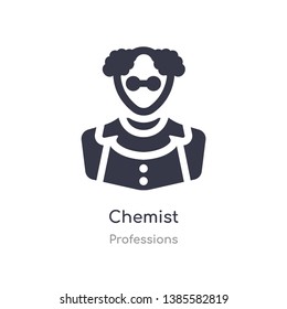 chemist icon. isolated chemist icon vector illustration from professions collection. editable sing symbol can be use for web site and mobile app