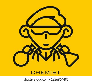 Chemist icon signs