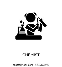 Chemist icon. Chemist symbol design from Professions collection. Simple element vector illustration on white background.