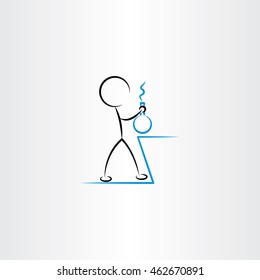 chemist man experiment icon 