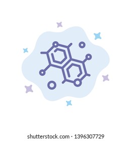 Chemist, Molecular, Science Blue Icon on Abstract Cloud Background