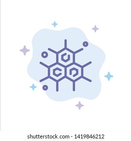 Chemist, Molecular, Science Blue Icon on Abstract Cloud Background